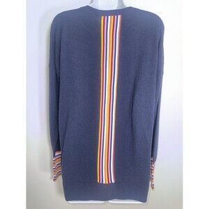 Boden Cassandra Navy Wool Crew Neck Sweater Preppy Academia Teacher Women Medium